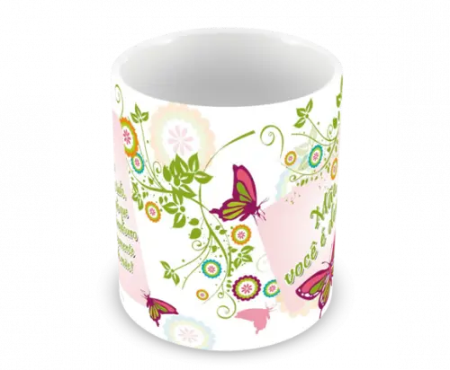 Caneca Polímero Dia das Mães Personalizada