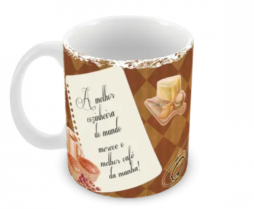 Caneca Polímero Dia das Mães Personalizada