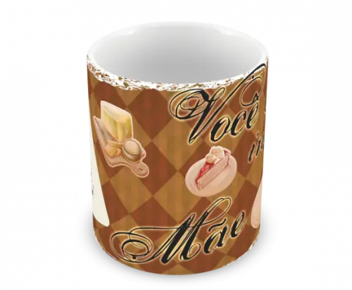 Caneca Polímero Dia das Mães Personalizada
