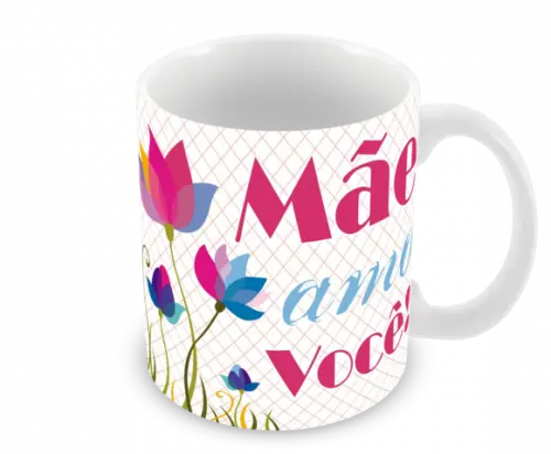 Caneca Polímero Dia das Mães Personalizada