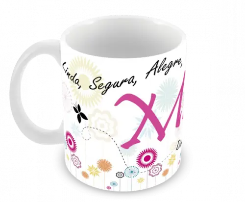Caneca Polímero Dia das Mães Personalizada