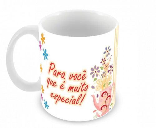 Caneca Polímero Dia das Mães Personalizada