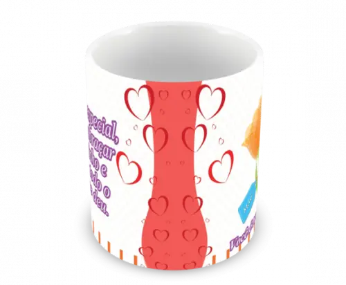 Caneca Polímero Dia das Mães Personalizada