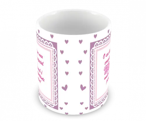 Caneca Polímero Dia das Mães Personalizada