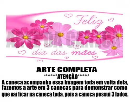 Caneca Polímero Dia das Mães Personalizada