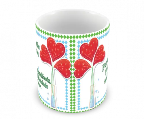 Caneca Polímero Dia das Mães Personalizada