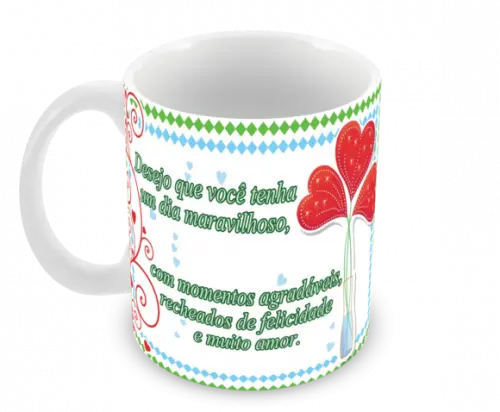 Caneca Polímero Dia das Mães Personalizada