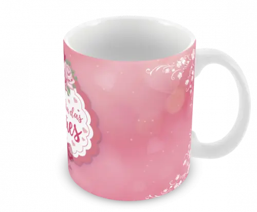 Caneca Polímero Dia das Mães Personalizada