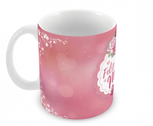 Caneca Polímero Dia das Mães Personalizada