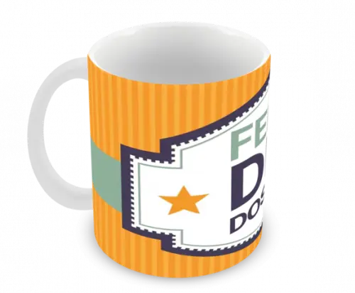 Caneca Polímero Dia dos Pais Personalizada