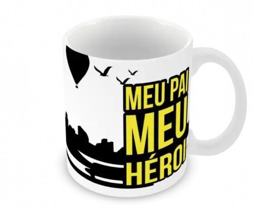 Caneca Polímero Dia dos Pais Personalizada