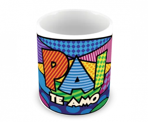 Caneca Polímero Dia dos Pais Personalizada