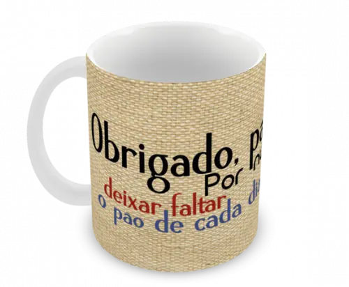 Caneca Polímero Dia dos Pais Personalizada