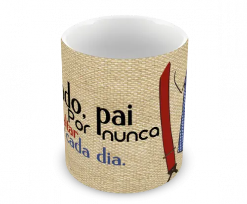 Caneca Polímero Dia dos Pais Personalizada