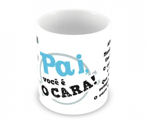 Caneca Polímero Dia dos Pais Personalizada