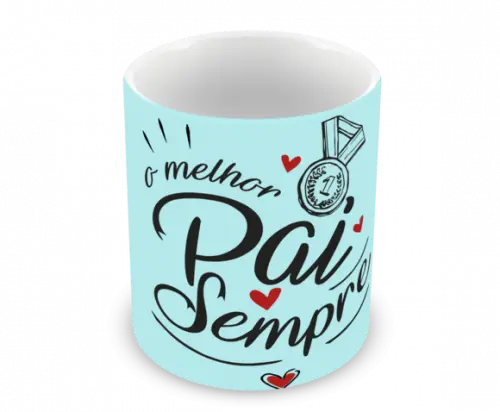 Caneca Polímero Dia dos Pais Personalizada