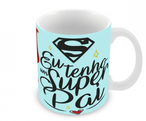 Caneca Polímero Dia dos Pais Personalizada