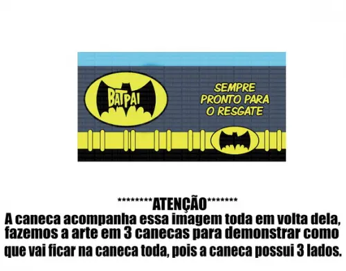Caneca Polímero Dia dos Pais Personalizada