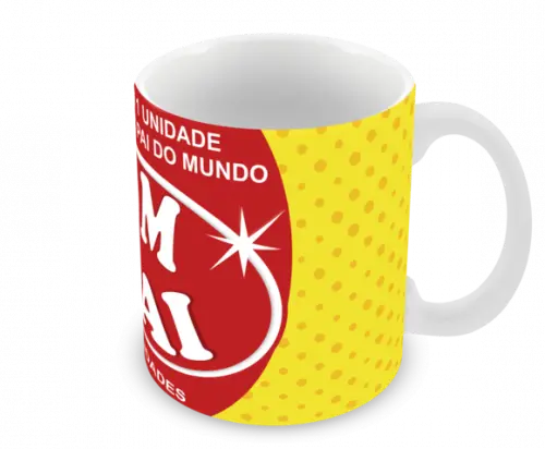 Caneca Polímero Dia dos Pais Personalizada
