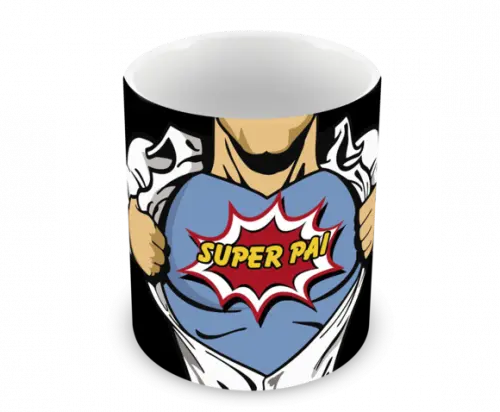 Caneca Polímero Dia dos Pais Personalizada