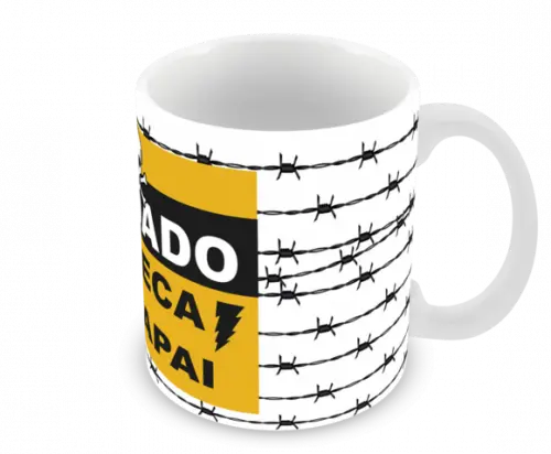 Caneca Polímero Dia dos Pais Personalizada