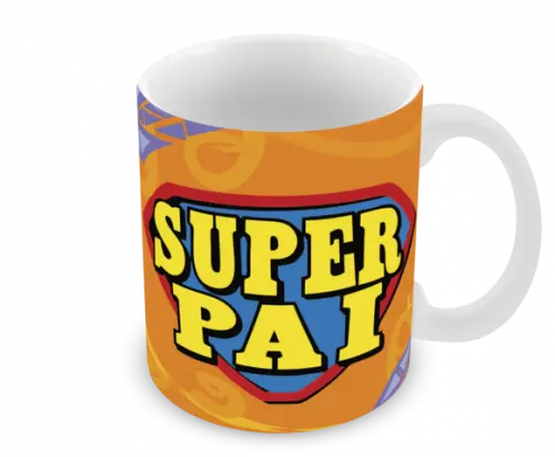 Caneca Polímero Dia dos Pais Personalizada