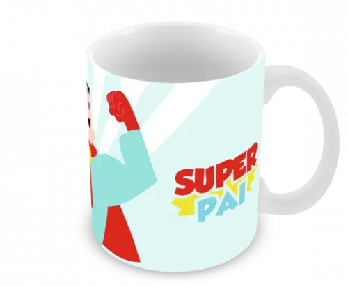 Caneca Polímero Dia dos Pais Personalizada