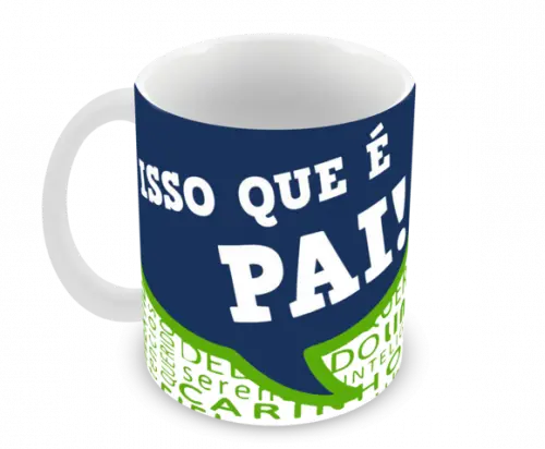 Caneca Polímero Dia dos Pais Personalizada
