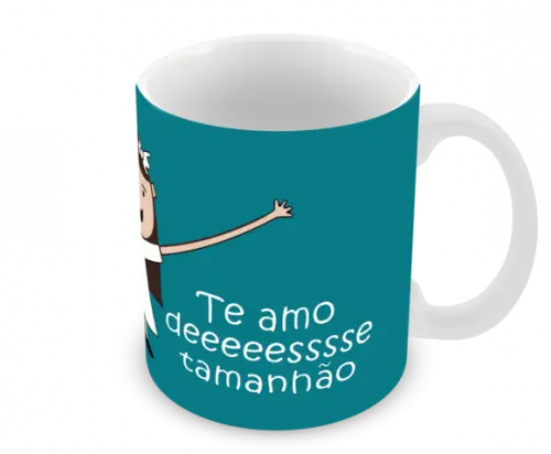 Caneca Polímero Dia dos Pais Personalizada