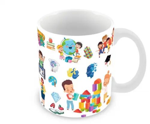 Caneca Polímero Dia dos Professores Personalizada