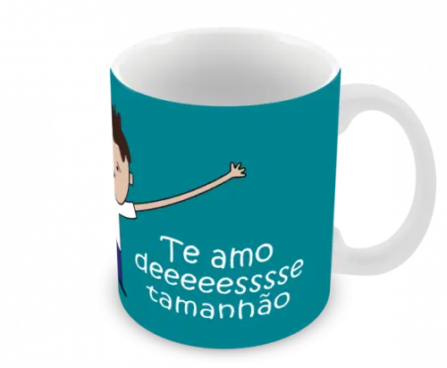 Caneca Polímero Dia dos Pais Personalizada