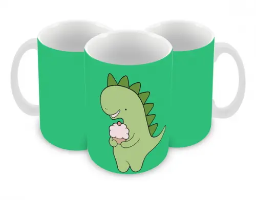 Caneca Polímero Dinossauros Personalizada