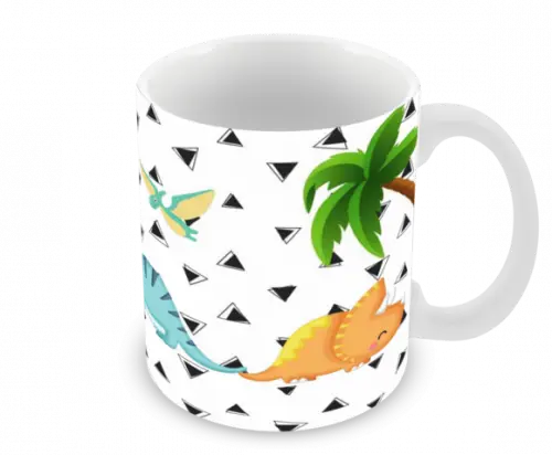 Caneca Polímero Dinossauros Personalizada