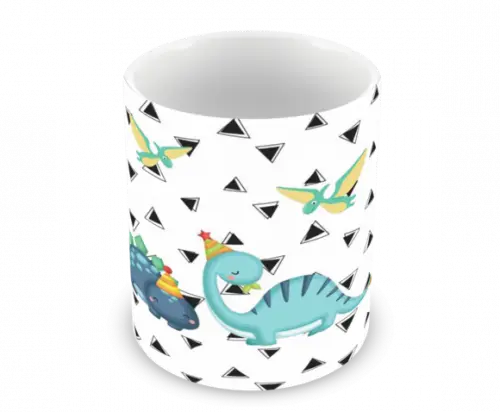 Caneca Polímero Dinossauros Personalizada