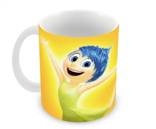 Caneca Polímero Divertida Mente Seu Nome Personalizada
