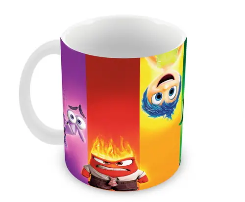 Caneca Polímero Divertida Mente Seu Nome Personalizada
