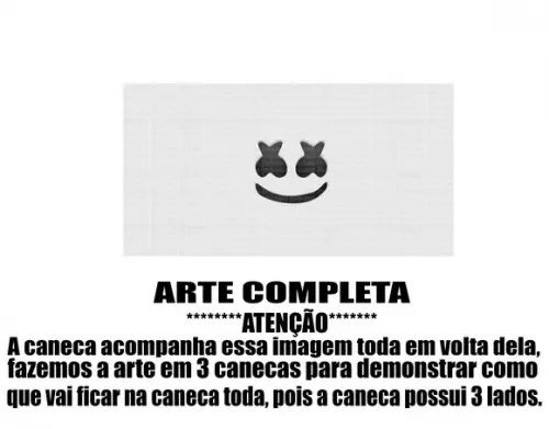 Caneca Polímero Dj Marshmello Personalizada