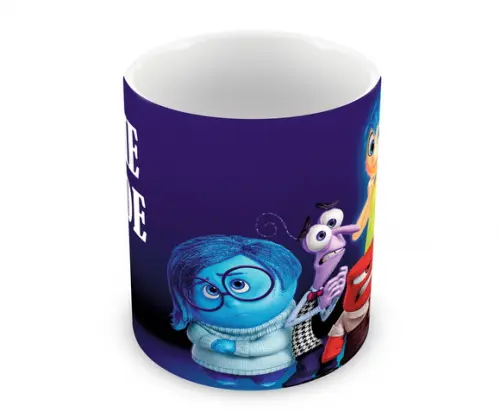 Caneca Polímero Divertida Mente Seu Nome Personalizada