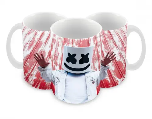 Caneca Polímero Dj Marshmello Personalizada