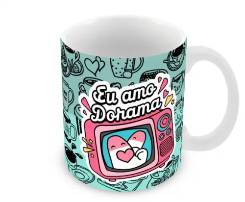 Caneca Polímero Dorama Personalizada