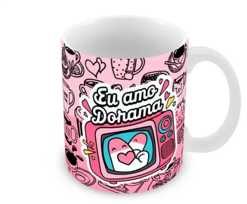 Caneca Polímero Dorama Personalizada