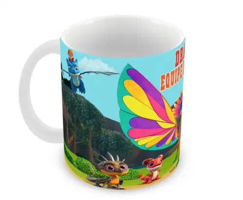 Caneca Polímero Dragões - Equipe de Resgate Personalizada