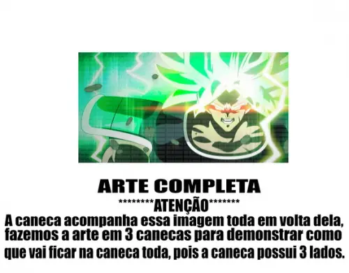 Caneca Polímero Dragon Ball Super Broly Personalizada