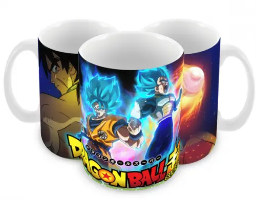 Caneca Polímero Dragon Ball Super Broly Personalizada