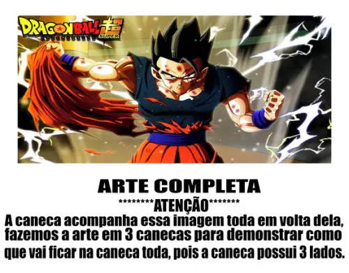Caneca Polímero Dragon Ball Super Gohan Personalizada