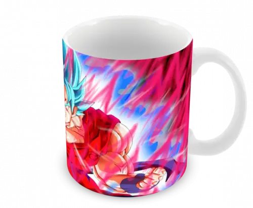 Caneca Polímero Dragon Ball Super Goku Blue Personalizada