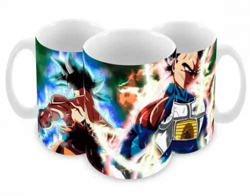 Caneca Polímero Dragon Ball Super Goku e Vegeta