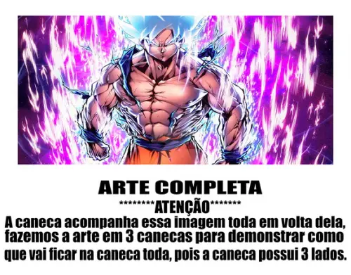 Caneca Polímero Dragon Ball Super Goku Instinto Superior