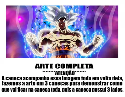 Caneca Polímero Dragon Ball Super Goku Instinto Superior