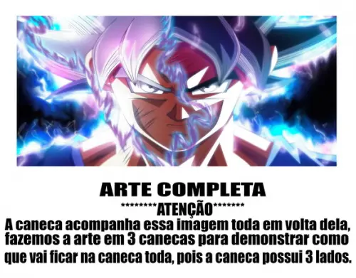 Caneca Polímero Dragon Ball Super Goku Instinto Superior